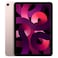 Apple iPad Air (5th Generation) Tablet, 64GB, Pink, 8GB, 10.9-Inch, 12 MP Camera, Liquid Retina Display, Wi-Fi Only