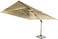Generic Cream/Beige Colour 350 * 350 Aluminium Umbrella (1 Year Warranty) With Marble Base Outdoor Garden Furniture