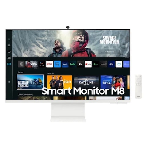 Samsung 32 Inch Flat UHD Smart TV Camera IOT Hub Workspace Apple Airplay Smart Monitor M8 M80C - LS32CM801UMXUE