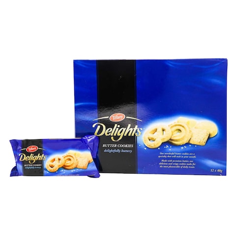 Tiffany, Delights, Butter Cookies, 40g x 12