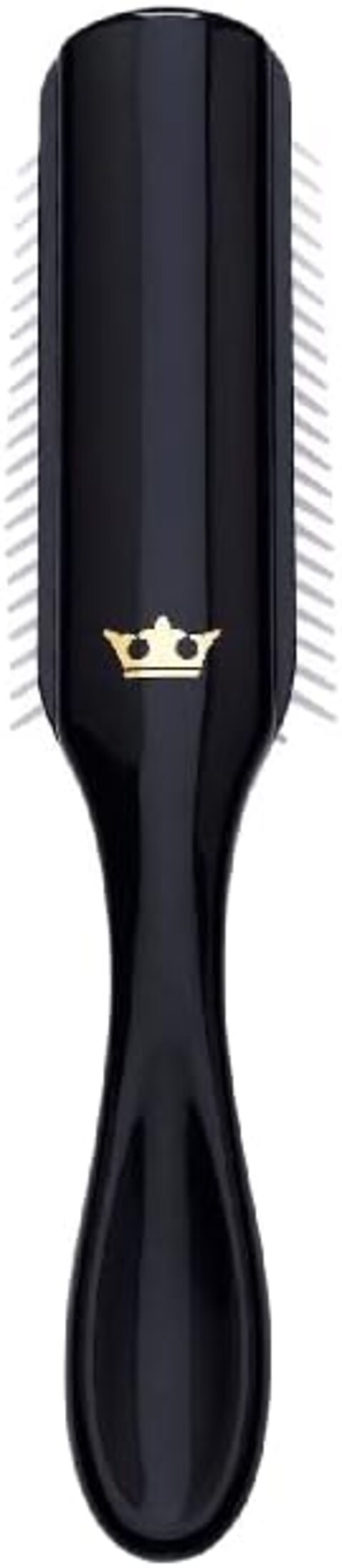 Denman D3 Gold Crown Hairbrush, Black