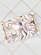 Lowha Decorative Acrylic Serving Tray With Gold Metal Handles And Liquid Texture Design 20x30 cm