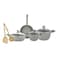 Avci Home Maker Hella Ceramic Coating Cookware Set Grey 9 PCS
