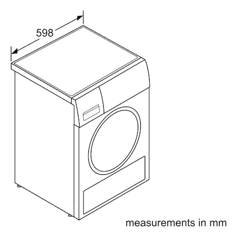 Siemens iQ300 Front Loading Heat Pump Tumble Dryer 9kg WQ43G200GC White