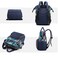 PALVOX Diaper baby Changing Travel Bag Backpack Multifunction Large Capacity (Blue)