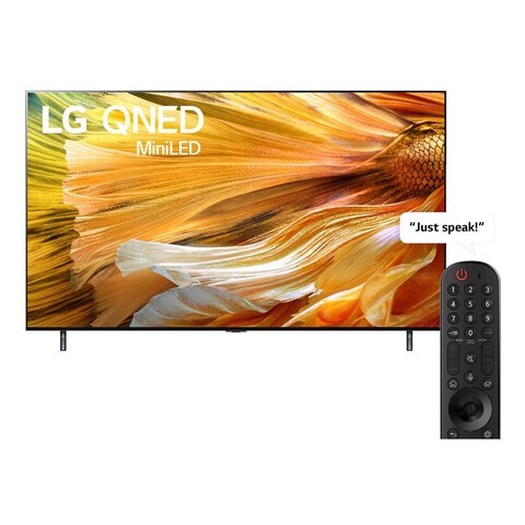 LG QNED TV 65 Inch QNED90 Series New 2022 Cinema Screen Design 4K Cinema HDR WebOS Smart ThinQ AI Mini LED 65QNED90VPA