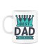 Yazole Dad Printed Mug White/Green/Grey