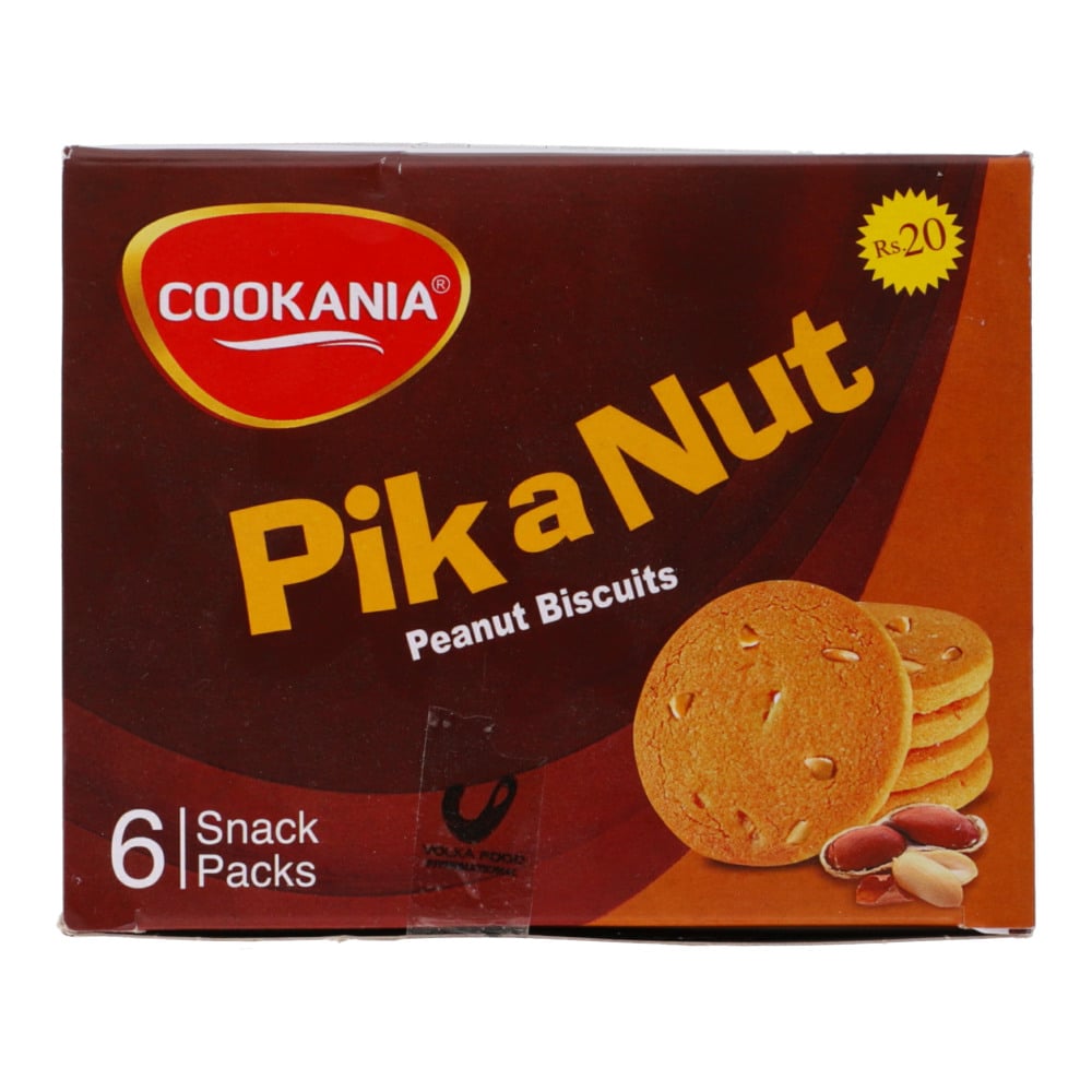 Cookania Buy Cookania Pik A Nut Peanut Biscuits Snack Pack (Pack of 6) Online ...