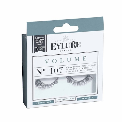 Buy Eylure Volume Glamour Eyelashes - 107 Strip Black in UAE