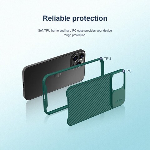 Nillkin CamShield Pro Case Hard Back Cover For Apple iPhone13 Pro 6.1 Inch Blue