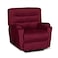 In House Velvet Classic Recliner Chair - Burgundy - AB03