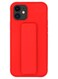 Zolo Finger Grip Holder and standing cover with Car Magnetic Multi-function Shockproof Protective Case Cover For iphone 11 Red