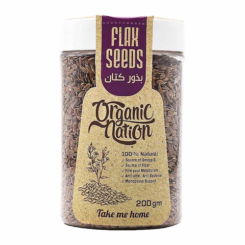 Organic Nation Flax Seeds - 200 gram