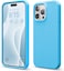 elago Liquid Silicone for iPhone 15 Pro MAX case cover Full Body Protection, Shockproof, Slim, Anti-Scratch Soft Microfiber Lining - Ocean Blue