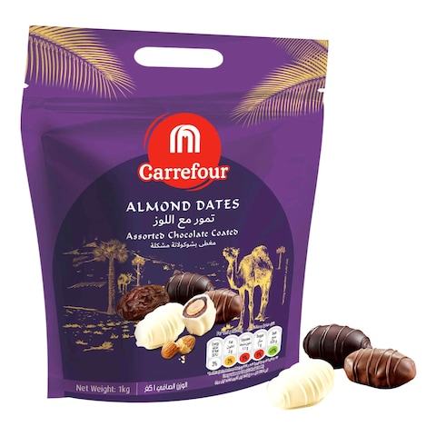 Carrefour Almond Dates With Chocolate Coated 1kg