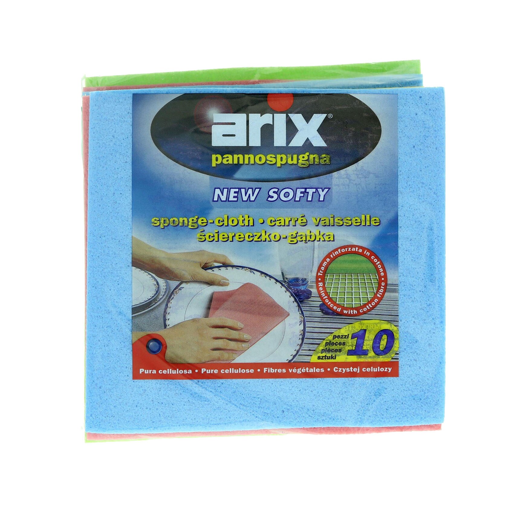Buy Arix New Softy Sponge Cloth 10 Pieces Online | Carrefour UAE