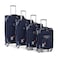 Senator Brand Softside 4 Piece Set of 4 Wheel Spinner Luggage Trolley in Blue Color LL003-4_NVY