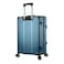 Cabinpro Lightweight Aluminum Frame Fashion Luggage Trolley Polycarbonate Hard Case Medium Checked Luggage with 4 Quite 360&deg; Double Wheels CP001 Dark Blue