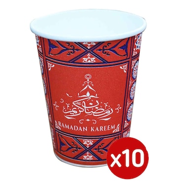 Tiba Paper Cups - 9 Oz - 10 Pieces