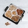 Royalford Square Acrylic Candy Tray, Beautiful Centrepiece, RF10339 - 5 Compartment Design With Transparent Lid Appetizers Food Tray For Dried Fruits, Nuts, Candies Fruits Salad