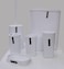 Bathroom Accessories Set,6-Piece Bathroom Gift Set,Toothbrush Holder,Toothbrush Cup,Soap Dispenser,Soap Dish,Toilet Brush Holder,Trash Can,Tumbler Bathroom Accessory Set Complete, White
