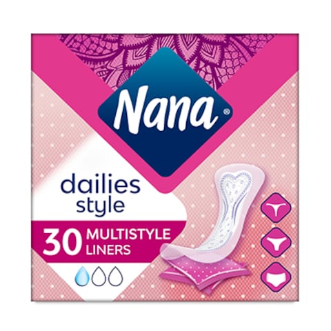 Nana Dailies Style Multistyle Pantyliners 30 Pieces