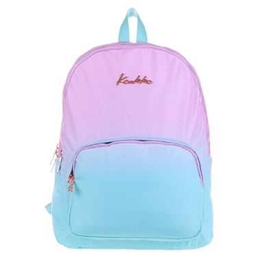 Kaukko Rainbow Backpack Bag Purple and Blue Large 18cm