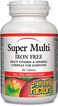 Natural Factors 65883 Super Multi Iron Free 90 Tablets