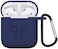 Airpods Case Protective Silicone Cover With Carabiner For Apple Airpods Accessories Dark Blue