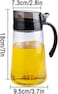 Fitto Oil Dispenser Bottle, 23.6 Oz Multicolor Glass, with Spout and Handle, Creative Seasoning Bottle, Anti-drip, Kitchen Oil Dispenser