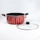SENSTAN Flame Design Non-Stick Casserole with Lid and, Stew Pot Suitable for Gas, Electric, Induction, and Ceramic Stove Dutch Oven - 30cm