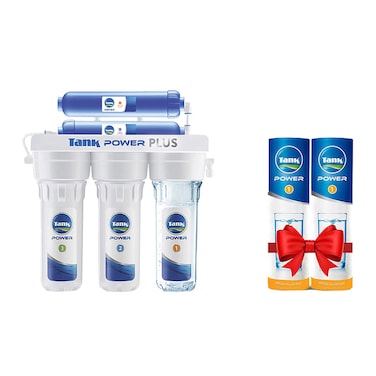 فلتر مياه تانك باور بلس - 5 مراحل + 2 شمعة