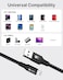 CAROSKI iPhone Charger Cable Nylon braided Lightning Cable iPhone Cable USB A to Lightning Cable for iPhone 14/14 Pro/14 Plus/14 Pro Max - iPhone 13-8 &ndash; 1.2M