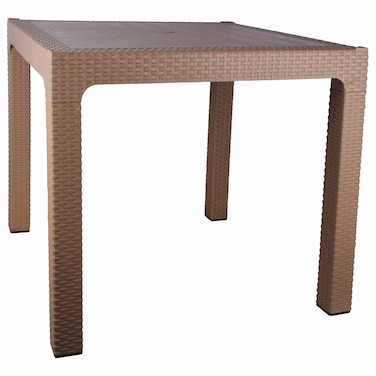 الهلال والنجمة لانيا طاولة - 80×80 سم - بني