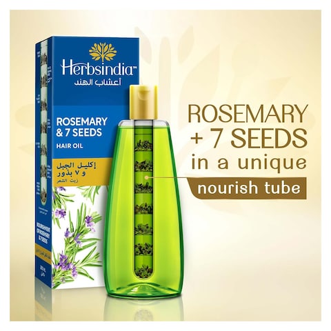 Herbsindia Rosemary and 7 Herbal Seeds Hair Oil - 280 ml