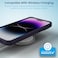 Remson Mag-X Magnetic Hybrid Protective Silicone Case Military Grade Protection For iPhone 14 Pro (Deep Purple)