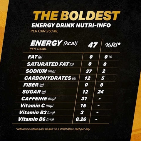 Rockstar Original Energy Drink 250ml Pack of 6