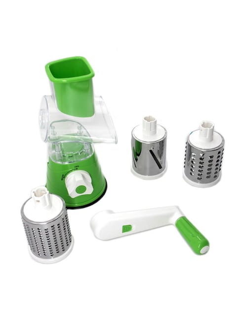Generic Tabletop Drum Grater Green And White 1cm