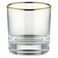 Blackstone Double Old Fashioned Gold Rim Short Tumblers Glass TU2102 300ml 3 PCS