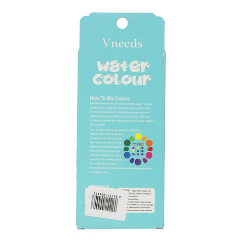 Vneeds Water Colour (Pack of 12)