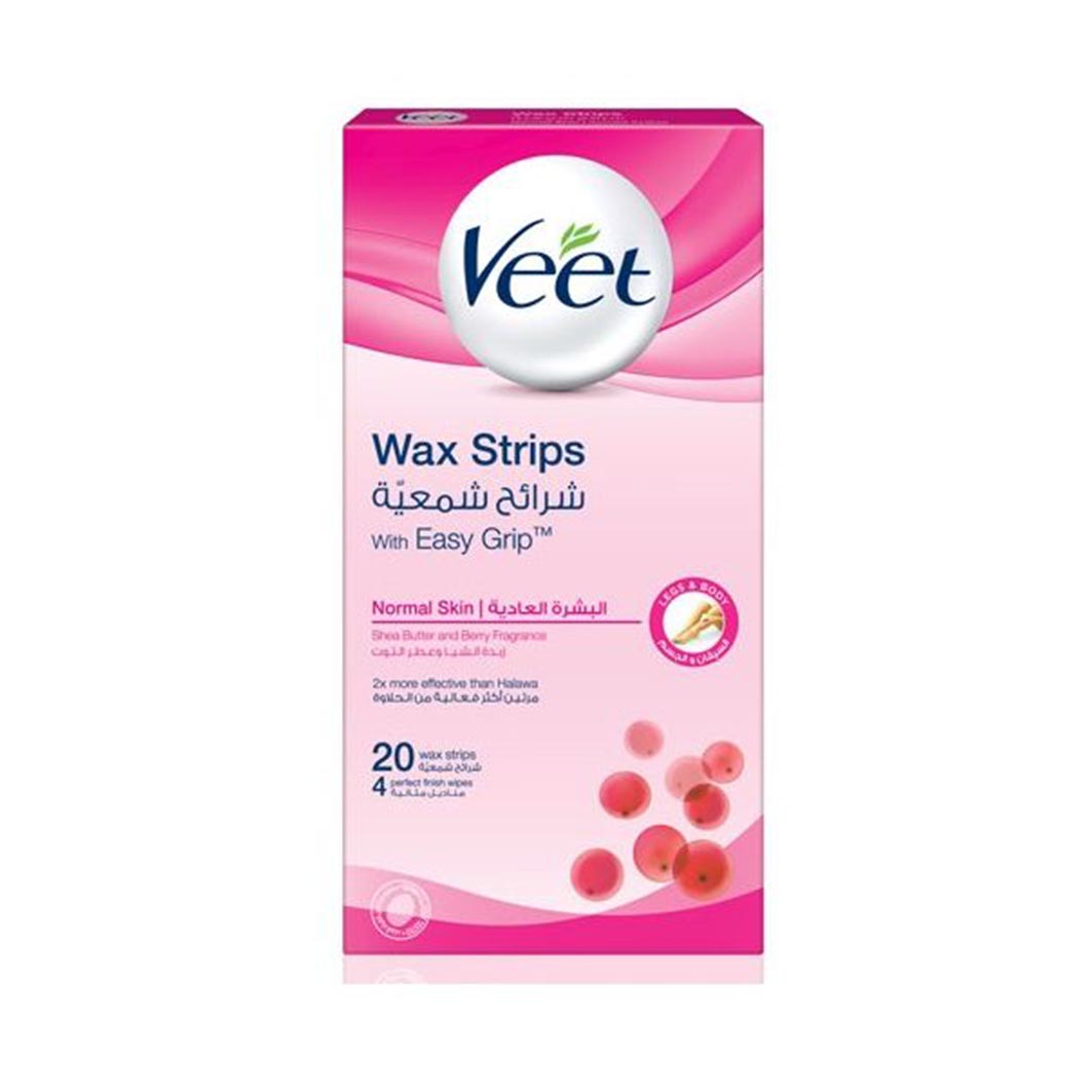 Veet Wax Strips Normal Skin 20 Strips