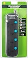 Terminator 4 Way Universal Power Extension Socket 3X1.25Mm2 Black Body &amp; Blue Switch 5M Cable 13A Plug