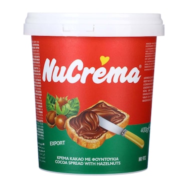 Nucrema Cocoa Spread with Hazelnuts and Milk - 400 gram