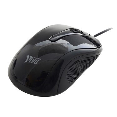 Cliptec RZS961 1000 DPI Viva Wired Mouse Black