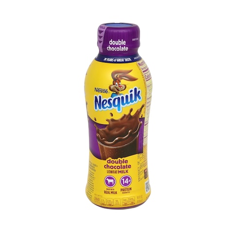 Nesquik Double Chocolate Low Fat Milk Drink 414ml