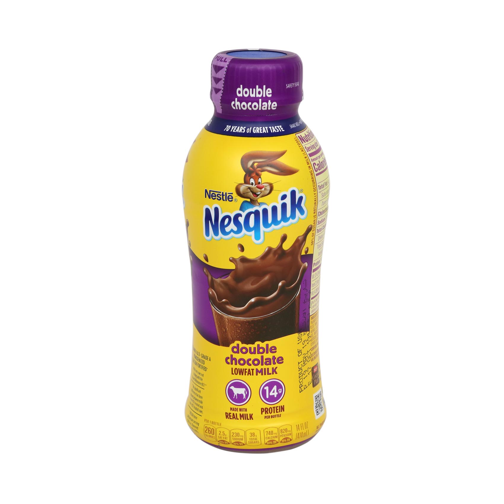 Nesquik Double Chocolate Low Fat Milk Drink 414ml