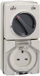 Schneider Electric 56 Series 13A Socket With Rotary Switch IP66