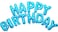 Generic 16 Inch Blue Alphabet Letters Balloons Happy Birthday Party Decoration Aluminum Foil Membrane Ballon