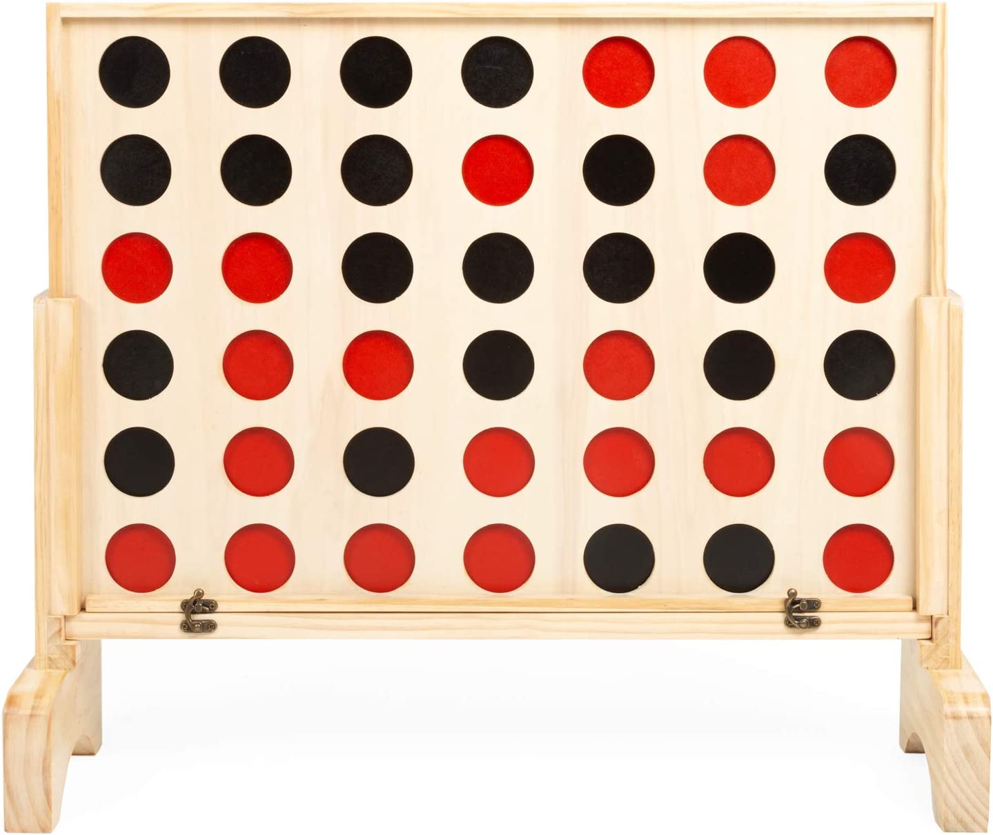 Buy Play Platoon Giant 4 In A Row Wooden Drop Four Connect Board Game ...