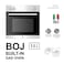 BOJ Built In 60cm Gas Oven, OVG 6060BX, Stainless Steel With Black Glass, Multifunction Gas Cooker With 6 Cooking Functions, High Quality LPG Cooker, Made In Italy - 1 Year Manufacturer Warranty